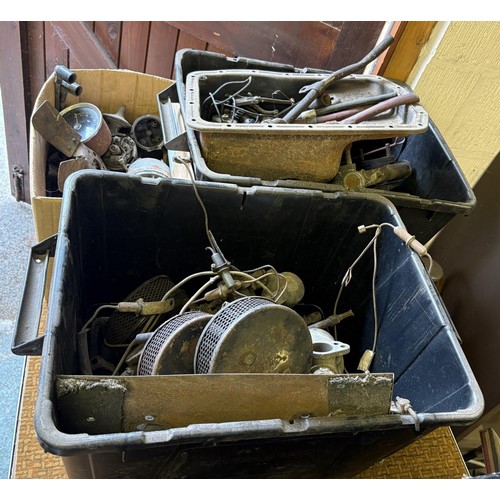 141 - An MGA fuel tank, and assorted MGA parts (qty)