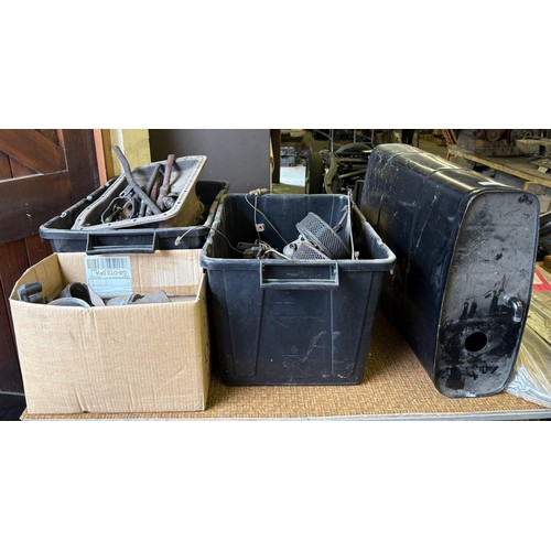 141 - An MGA fuel tank, and assorted MGA parts (qty)
