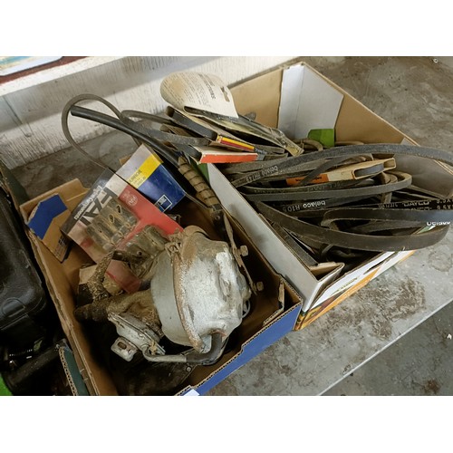 155 - Assorted tools, rally plaques, a pillar drill and a large group of other items (qty)