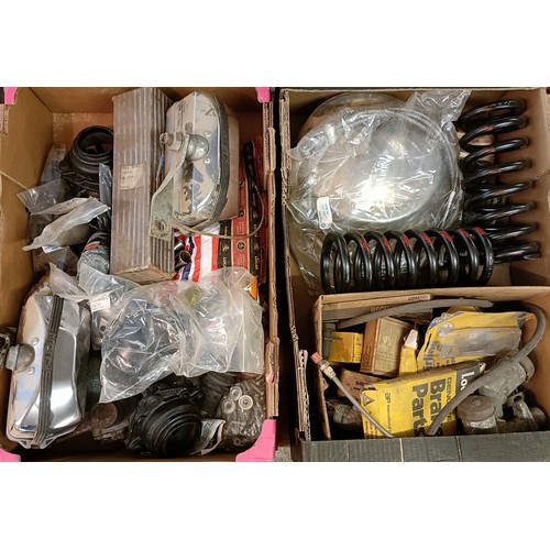 181 - Assorted new old stock and other parts, including springs, cylinders and other items (2 boxes)