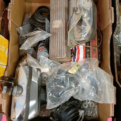 181 - Assorted new old stock and other parts, including springs, cylinders and other items (2 boxes)