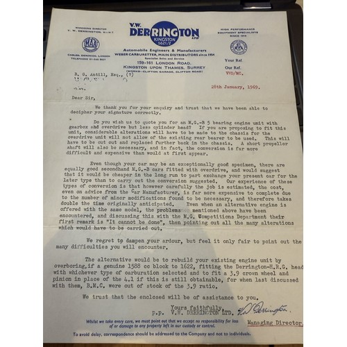 179 - A Derrington-HRD crossflow alloy head to fit a BMC B series 1500/1600/1800, with a pair of twin Webe... 