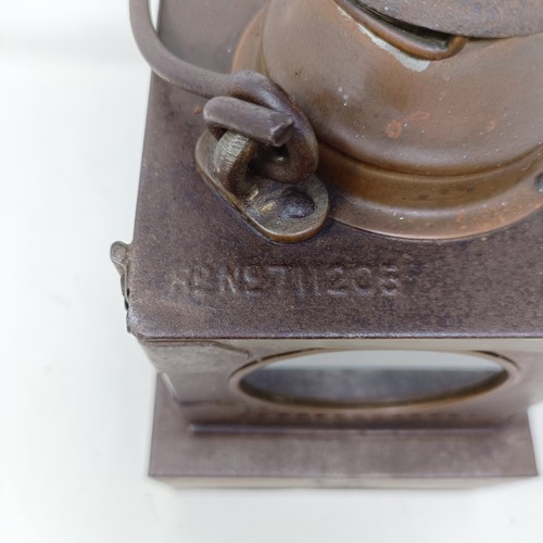 2067 - An LNER international signal lamp, stamped Alford, 27 cm highProvenance:  A single Owner West County... 