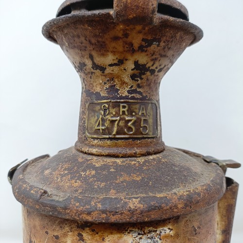 2042 - An SR locomotive headlamp, No 4735, 35 cm high<br />Provenance:  A single Owner West County Collecti...