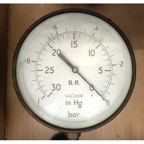2021 - A BR gauge dial, and assorted railwayana (box)<br />Provenance:  A single Owner West County Collecti...
