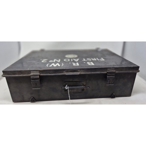 2171 - A BR(W) first aid box, No 02, with contents, 46 cm wideProvenance:  A single Owner West County Colle... 
