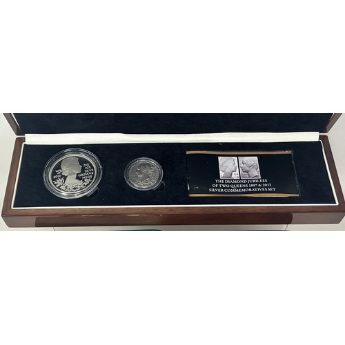 Five silver proof coin boxed sets with certificates, comprising a 2003 ...