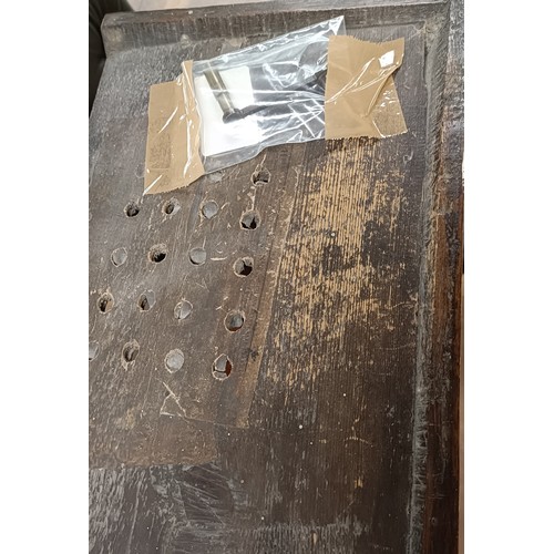 328 - A longcase clock, the brass dial with a subsidiary seconds dial and date aperture, fitted an eight d... 