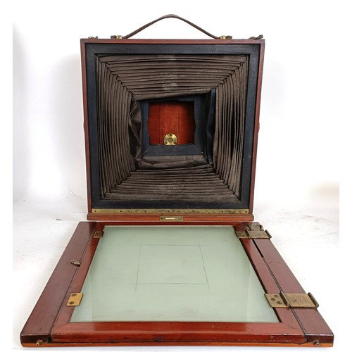 307 - A plate camera, in two canvas bags (2)
