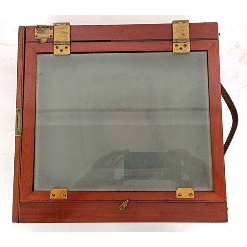 307 - A plate camera, in two canvas bags (2)