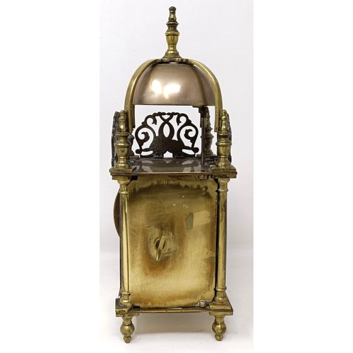 318 - A lantern clock, 35 cm high