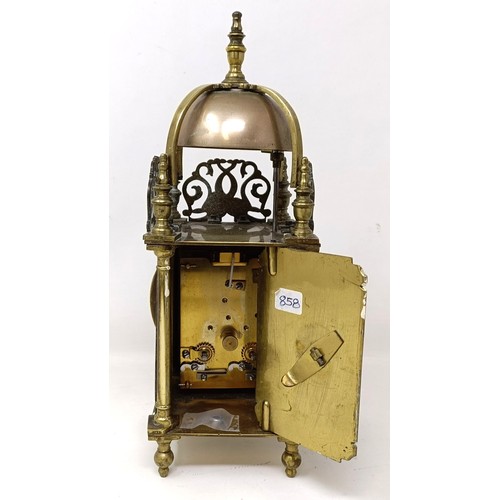 318 - A lantern clock, 35 cm high