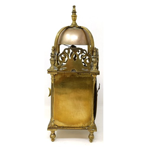 318 - A lantern clock, 35 cm high