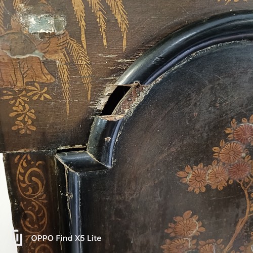 330 - A longcase clock, the brass dial signed Sam Jonnson, with a subsidiary seconds dial and date apertur... 