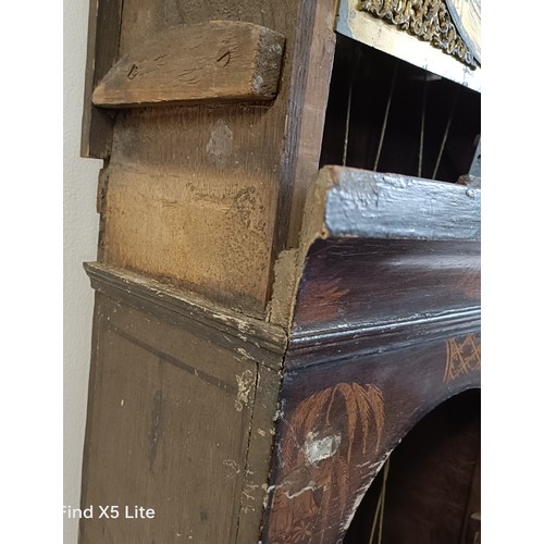 330 - A longcase clock, the brass dial signed Sam Jonnson, with a subsidiary seconds dial and date apertur... 