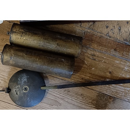329 - A longcase clock, the brass dial signed William Carter, Walthamstow, having an eight day movement, s... 