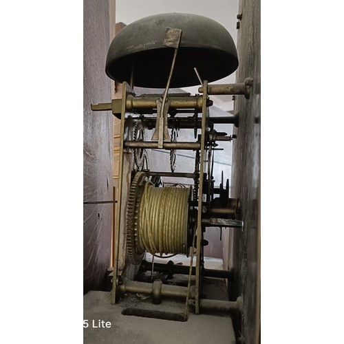329 - A longcase clock, the brass dial signed William Carter, Walthamstow, having an eight day movement, s... 