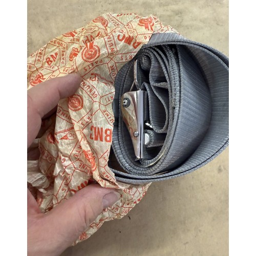 183 - A BMC ADA 3897 Seat Belt, new old stock, and another similar (2)