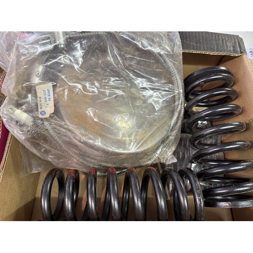 181 - Assorted new old stock and other parts, including springs, cylinders and other items (2 boxes)