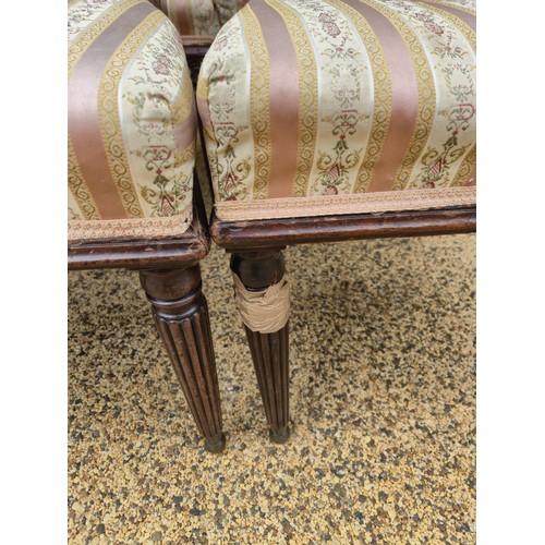 986 - A set of six mahogany bar back dining chairs, two other chairs, and a bergere armchair (9)