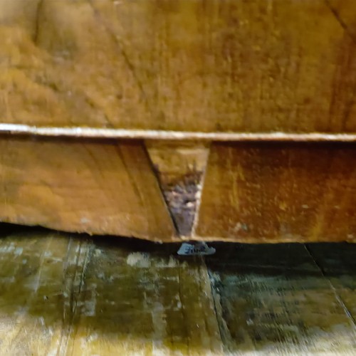 968 - A mahogany bow front chest, having four drawers, 88 cm wide