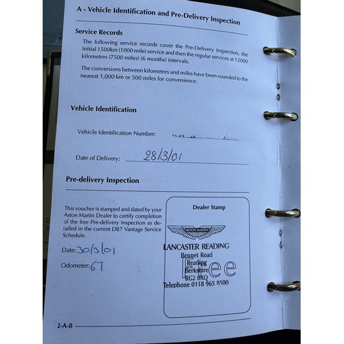 9 - 2001 Aston Martin DB7 Vantage Volante<br />Registration number 131 BHR<br />Chassis number SCFAB3230...