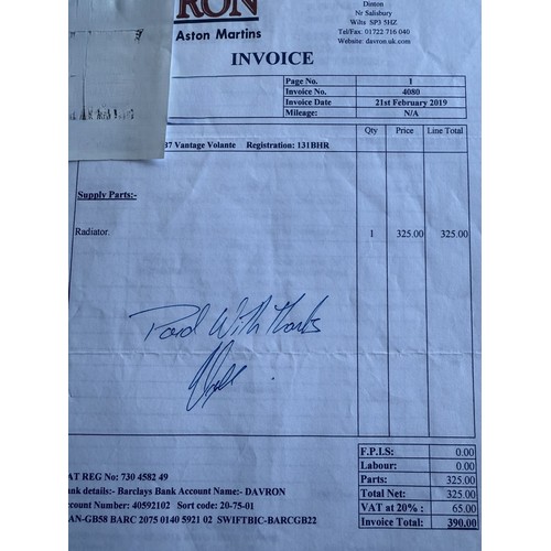 9 - 2001 Aston Martin DB7 Vantage Volante<br />Registration number 131 BHR<br />Chassis number SCFAB3230...