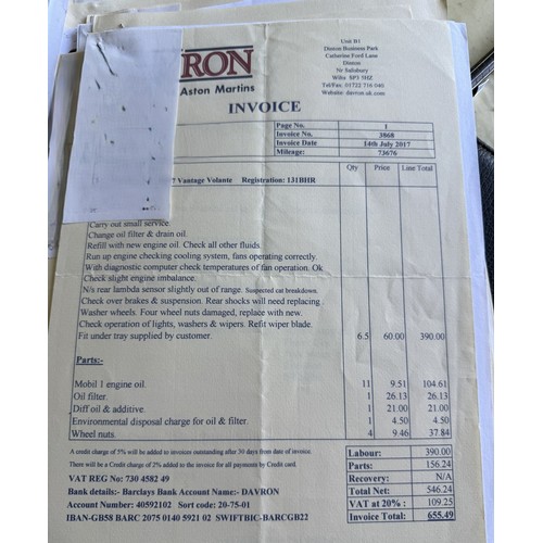 9 - 2001 Aston Martin DB7 Vantage Volante<br />Registration number 131 BHR<br />Chassis number SCFAB3230...