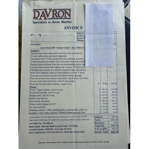 9 - 2001 Aston Martin DB7 Vantage Volante<br />Registration number 131 BHR<br />Chassis number SCFAB3230...