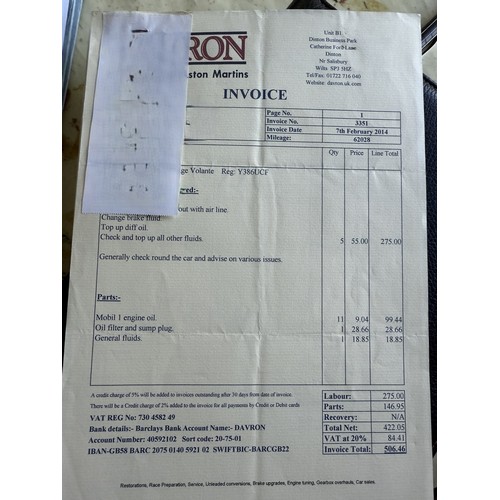 9 - 2001 Aston Martin DB7 Vantage Volante<br />Registration number 131 BHR<br />Chassis number SCFAB3230...