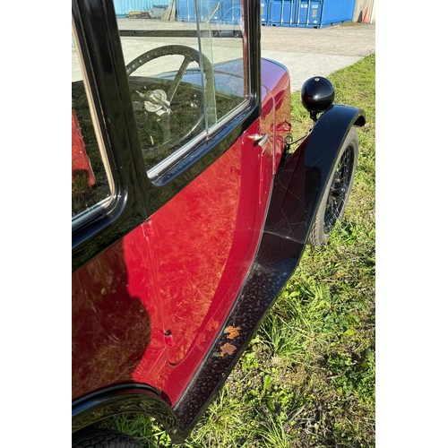 27 - 1928 Austin 7 Top Hat SaloonRegistration number YC 4611Chassis number 72937Engine number A.7-5402Red... 