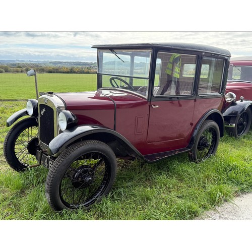 27 - 1928 Austin 7 Top Hat SaloonRegistration number YC 4611Chassis number 72937Engine number A.7-5402Red... 