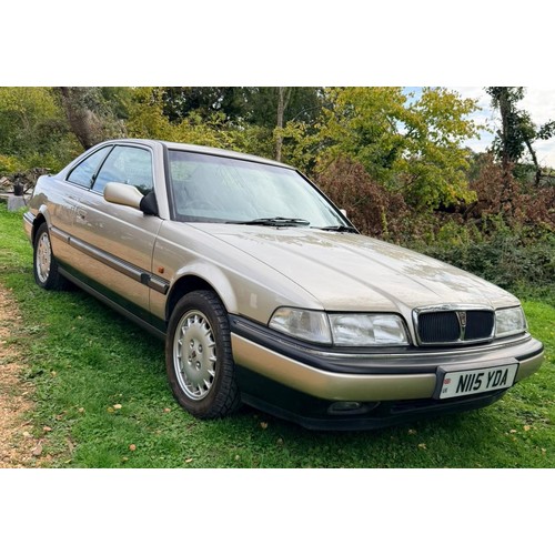 49 - 1996 Rover 827 Coupe<br />Registration number N115 YDA<br />Gold with a grey leather interior<br />O...