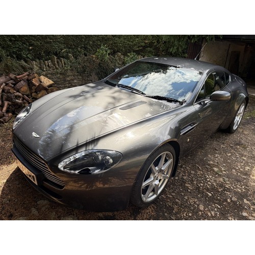 64 - 2008 Aston Martin V8 Vantage<br />Registration number P666 DMW<br />Silver with a red leather interi...