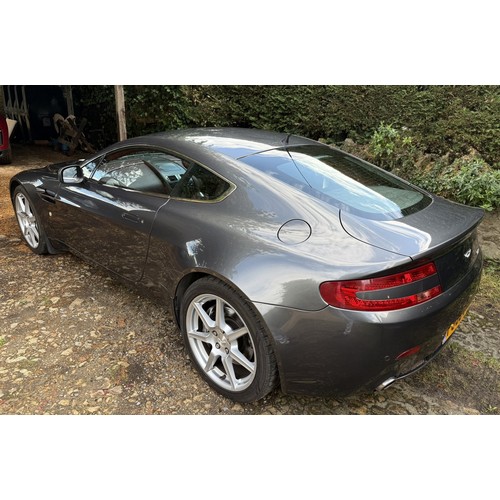 64 - 2008 Aston Martin V8 Vantage<br />Registration number P666 DMW<br />Silver with a red leather interi...