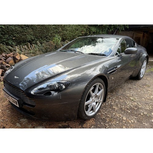 64 - 2008 Aston Martin V8 Vantage<br />Registration number P666 DMW<br />Silver with a red leather interi...