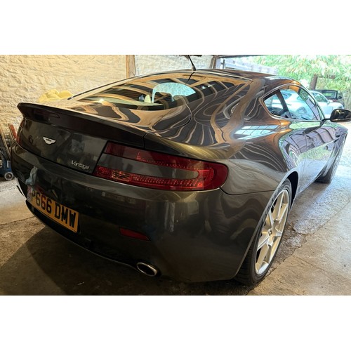 64 - 2008 Aston Martin V8 Vantage<br />Registration number P666 DMW<br />Silver with a red leather interi...