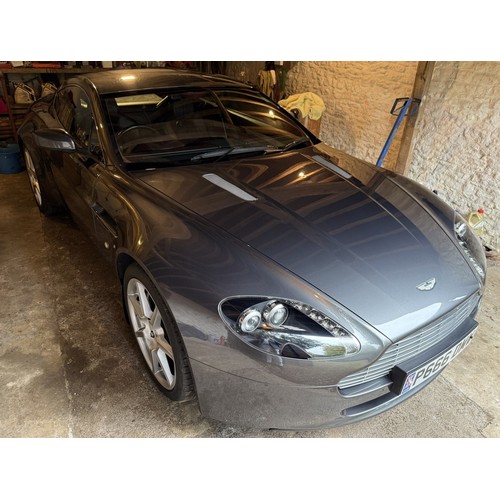 64 - 2008 Aston Martin V8 Vantage<br />Registration number P666 DMW<br />Silver with a red leather interi...
