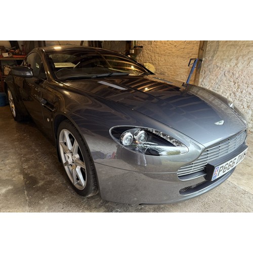 64 - 2008 Aston Martin V8 Vantage<br />Registration number P666 DMW<br />Silver with a red leather interi...