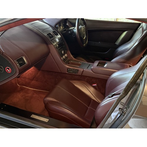 64 - 2008 Aston Martin V8 Vantage<br />Registration number P666 DMW<br />Silver with a red leather interi...