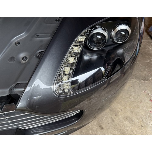 64 - 2008 Aston Martin V8 Vantage<br />Registration number P666 DMW<br />Silver with a red leather interi...