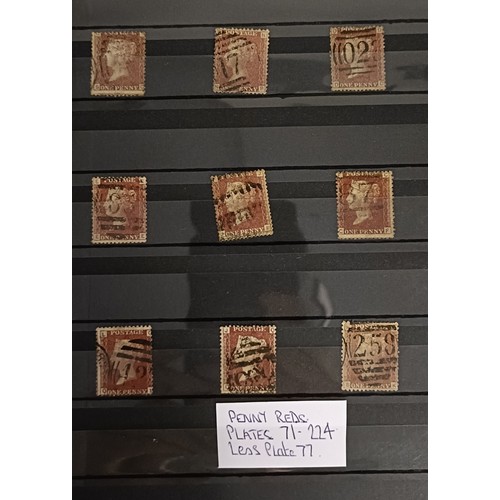 An album of penny reds, plates 71 to 224 (less plate 77)