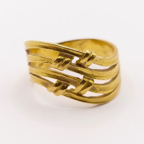 700 - ***Regretfully Withdrawn*** A 22 ct gold ring, ring size K