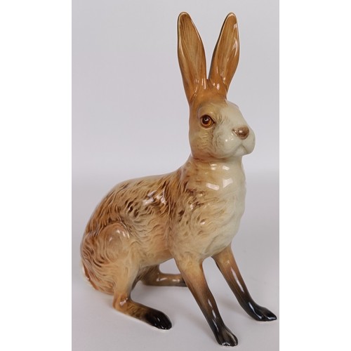 74 - A Beswick Hare, seated, 1025, gloss