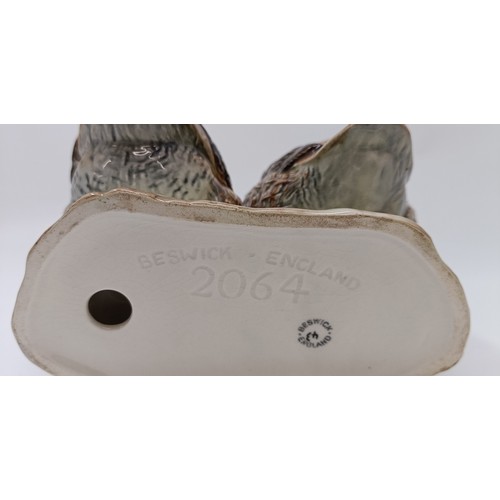 91 - A Beswick Brace of Partridge, 2064, gloss