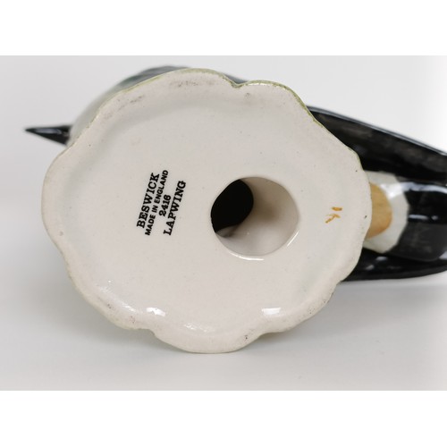 99 - A Beswick Kookaburra, 1159, and a Lapwing, 2416B, both gloss (2)