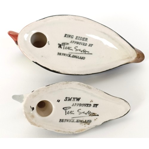 100 - A Beswick Peter Scott King Eider Duck, 1521, and a Smew Duck, 1522, both gloss (2)