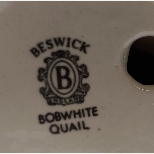 108 - A rare Beswick Bobwhite Quail, 2161, gloss