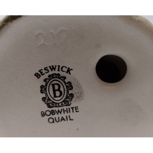 109 - A Beswick Bobwhite Quail, 2161, matt