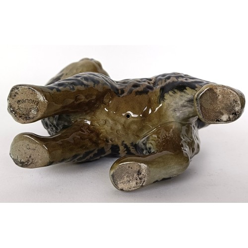 66 - A Beswick Persian Kitten, standing, grey Swiss roll, 1885, gloss